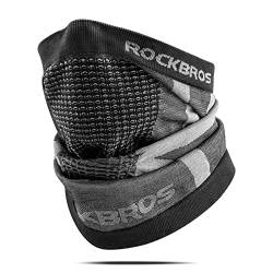 ROCKBROS Winter Halstuch Warm Multifunktionstuch Schlauchtuch Nackenwärmer Herren Damen für Outdoorsports Motorradfahren, Radfahren, Wandern, Joggen von ROCKBROS