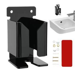 Dusch-/Rasierer-Halter, wasserdicht, Wandhalterung, Acryl, Rasierer-Halter, ohne Bohren, platzsparend, für Toiletten, Badezimmer von ROCKIA