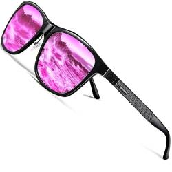 ROCKNIGHT HD Polarisierte Sonnenbrille Herren Damen UV400-Schutz Metallrahmen Al-Mg Leichte Outdoor-Sonnenbrille von ROCKNIGHT