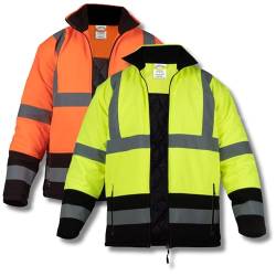 RODOPI FREEZ-Reflex Winter Arbeitsjacke Herren und Damen Gr.S-XXXL Reflektierende Jacke wasserdicht EN ISO 20471:2013 & EN ISO 13688:2013 Warnschutzjacke (as3, alpha, 3x_l, regular, regular, Orange) von RODOPI