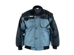 RODOPI Hanseatic Winter Arbeitsjacke für Herren und Damen grau schwarz Gr. S-3XL gefütterte Jacke abnehmbare Ärmel Arbeitsweste mit vielen Taschen - Gr.L von RODOPI