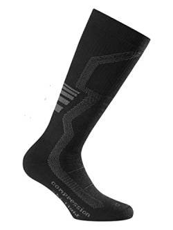 Rohner advanced socks Compression Ski Light Socke, Mittelgrau, EU 42-44 von ROHNER