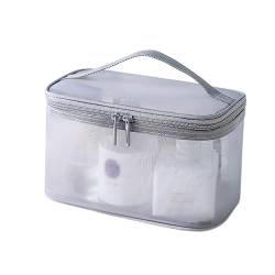 ROLTIN Klare Make-up-Tasche, Netzstoff, Damen-Kosmetiktasche, Organizer, transparent, für Reisen, Make-up, Kulturbeutel, Beauty-Case, Kulturbeutel von ROLTIN