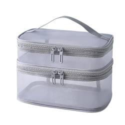 ROLTIN Klare Make-up-Tasche, Netzstoff, Damen-Kosmetiktasche, Organizer, transparent, für Reisen, Make-up, Kulturbeutel, Beauty-Case, Kulturbeutel von ROLTIN