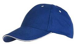 ROLY Baseball Cap, Panel, Klettband, Blau, 7008 von ROLY