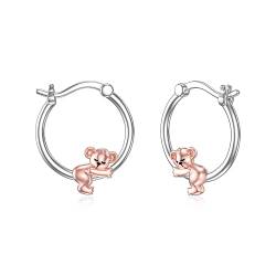 Koala Ohrring 925 Sterling Silber Koala Ohrstecker Koala Schmuck Geschenke für Damen Mädchen Tochter von ROMANTICWORK