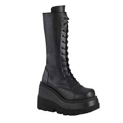 ROMIDA Damen Stiefeletten Plateau Ankle Boots Retro High Heels Boots Leicht mit Blockabsatz Zipper Winter Stiefel Ankle Boots Knöchel Schuhe Gummistiefel Damen Schneestiefel von ROMIDA