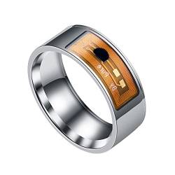 ROMIDA Ring Herren Damen Ringe Intelligenter NFC-Telefon-Tag-Ring intelligenter Ring Verknüpfbare Ringe aus der Ferne von ROMIDA