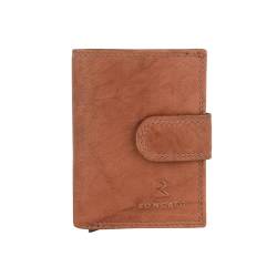 RONCATO Herren-Geldbörse aus echtem Leder, dünn, mit Geschenkbox, Braun Kartenhalter 95 von RONCATO