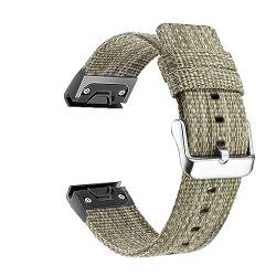 RONGYEDE Schnellverschluss-Uhrenarmbänder aus Nylon für Garmin Fenix 7X 7 6 6X Pro GPS 5 5X 3HR Descent MK1 MK2 Armband 22 26 mm(Größe:For Fenix 5 plus) von RONGYEDE