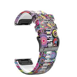 RONGYEDE Uhrenarmband aus Silikon für Garmin Fenix 7 7X 6 6X 5X 5 Plus 3HR Forerunner 935 945 Epix Quick Releas Smart Watchband 22 Stück(Größe:22mm width) von RONGYEDE