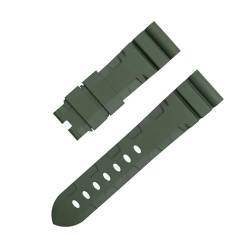 RONGYEDE Uhrenarmband aus weichem FKM-Gummi 22 mm 24 mm Zifferblatt für Panerai-Armband für PAM1392/0682 Serie Uhrenarmband Zubehör(Größe:22 mm) von RONGYEDE