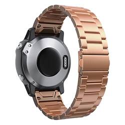 RONGYEDE Uhrenarmband für Garmin Fenix 7S 6S Pro Watch Schnellverschluss Edelstahl Armband 20 mm(Größe:Fenix 6S Pro) von RONGYEDE