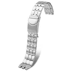 RONGYEDE Uhrenarmband für Swatch Herren Stahlarmband Metallarmband YVS451 YVS435 YCS443G Uhrenarmband Zubehör 19 mm 21 mm(Größe:19 mm) von RONGYEDE