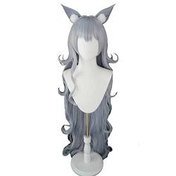 RONGYEDE-Wig Anime Cosplay Anime-Perücke Azur Lane Cosplay Shinano-Perücke graublaue Lange Perücke Kostüm-Halloween-Perücke for Halloween Kostümparty Anime-Show Cosplay-Event Konzerte von RONGYEDE