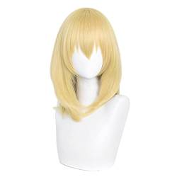 RONGYEDE-Wig Anime Cosplay Anime-Perücke Howl's Moving Castle Cosplay Howl Perücke Blonde Perücke Kostüm-Halloween-Perücke for Halloween Kostümparty Anime-Show Cosplay-Event Konzerte von RONGYEDE