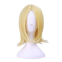 RONGYEDE-Wig Anime Cosplay Anime-Perücke The Seven Deadly Sins Cosplay Elaine-Perücke Blonde Bob-Perücke Kostüm-Halloween-Perücke for Halloween Kostümparty Anime-Show Cosplay-Event von RONGYEDE