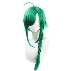 RONGYEDE-Wig Anime Cosplay Anime-Perücke for Vtuber Ryushen Cosplay-Perücke grüne Perücke Kostüm-Halloween-Perücke for Halloween Kostümparty Anime-Show Cosplay-Event von RONGYEDE