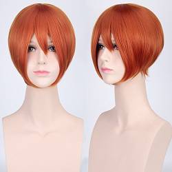 RONGYEDE-Wig Anime Cosplay Perücke for Perfekt for alltägliche Partys Cosplay-Perücke mehrfarbig universelles Gesicht kurzes Haar Msn Schwarz-Weiß kurzes Haar Bobo-Kopfbedeckung Perücke von RONGYEDE