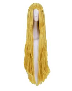 RONGYEDE-Wig Anime Cosplay Rollenspiel for Prinzessin Zelda Cosplay Perücken 100 cm langes goldblondes hitzebeständiges Kunsthaar von RONGYEDE