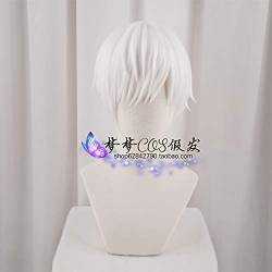 RONGYEDE-Wig Anime Cosplay Working Cell Cos Weiße Blutkörperchen Leukozyten Neutrophile Gebrochenes Haar Haarlocke Cosplay Perücke von RONGYEDE