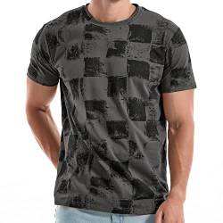 RONOMO Herren T-Shirt Street T-Shirt Qualität T-Shirt（GZ Grau XXXL von RONOMO