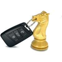 ROOGU Schlüsselanhänger ROOGU Schlüsselanhänger Ring echte Schachfigur Premium von ROOGU
