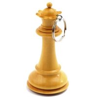 ROOGU Schlüsselanhänger ROOGU Schlüsselanhänger Ring echte Schachfigur Premium von ROOGU