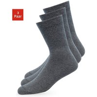 ROOXS Tennissocken Hohe Sportsocken für Damen & Herren (3-Paar) Basic Crew Socks, Made in EU von ROOXS