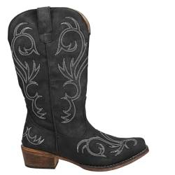 ROPER Damen Riley Westernstiefel, Schwarz, 36 EU von ROPER