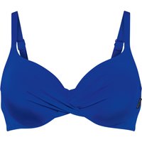 ROSA FAIA Shiny Basics Triangel-Bikini-Oberteil, Wickeloptik, für Damen, blau, 44D von ROSA FAIA