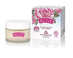 Bulgarska Rosa/Rose/Revitalisierende Creme Q10 für normale Haut 50 ml/Feuchtigkeitscreme mit 100% natürlichem Rosewasser von ROSE