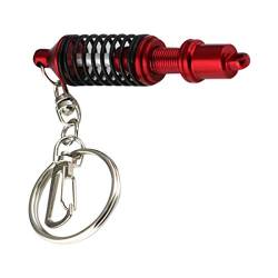 1 x Schlüsselanhänger mit Stoßdämpfer-Modell, modifizierte Feder-Stoßdämpfer-Kette, Schlüsselanhänger, kreatives Geschenk, 7,2 cm. von ROSETOR