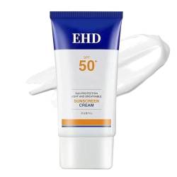 Ehd Sunscreen, Sunscreen Spf 50 for Face, Light and Breathable, Fast Absorption & No Sticky Feeling, UV Isolation Waterproof Sweat Outdoor Men and Women 60g/Branch (1 PCS) von ROSSOM
