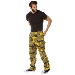 Rothco Herren Jeans (Gerades Bein) Taktische BDU-Hose mit digitaler Tarnung, Stinger Yellow Camo, Medium von ROTHCO