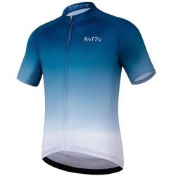 ROTTO Herren Radtrikot Fahrradtrikot Kurzarm Farbverlauf Serie von ROTTO