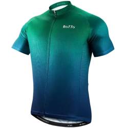 ROTTO Herren Radtrikot Fahrradtrikot Kurzarm Farbverlauf Serie von ROTTO