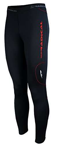 ROUGH RADICAL Herren Funktions Laufhose lang Running Tights Sprinter (L, schwarz/rot) von ROUGH RADICAL