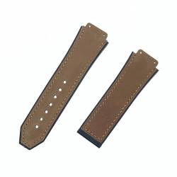 ROUHO 26 mm Nubukleder Uhrenarmband Vintage Soft Watch Belt Echtes Lederarmband für HUB-LOT B-I-G B-A-N-G Fu-sion Series-#13 von ROUHO