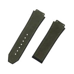 ROUHO 26 mm Nubukleder Uhrenarmband Vintage Soft Watch Belt Echtes Lederarmband für HUB-LOT B-I-G B-A-N-G Fu-sion Series-#2 von ROUHO