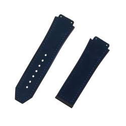 ROUHO 26 mm Nubukleder Uhrenarmband Vintage Soft Watch Belt Echtes Lederarmband für HUB-LOT B-I-G B-A-N-G Fu-sion Series-#4 von ROUHO