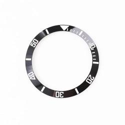 ROUHO 37,5 mm Uhrenreparaturzubehör Skalenlünette Keramik Digitallünette Timing Zifferblatt Lünette für Rolex-Schwarz von ROUHO