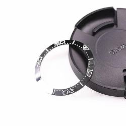 ROUHO 38 mm Ceremic Watch Digital Lünette Uhrenskalenring Ersatz Uhrenlünette für Ome-ga Seamaster 300-Schwarz von ROUHO