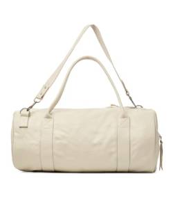 ROWDY Weekender | Reisetasche aus Leder für Damen und Herren | Sporttasche l Handgefertigt aus 100% vollnarbigem Leder (Farbe Stone) von ROWDY