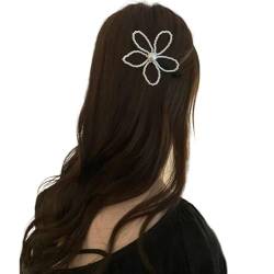 Handgefertigte Haarnadel, stilvolle geometrische Blumen-Haarspange, Haarspangen, Harzmaterial, Perlen, Blumen-Haarnadel für den täglichen Gebrauch von ROYALEAD