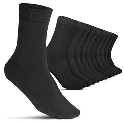 ROYALZ 10 Paar Socken Herren 43-46 schwarz business Männer Anzug-Socken Strümpfe lang Casual-Business und Freizeit 10er Pack von ROYALZ