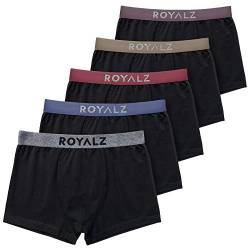 ROYALZ 5 Boxershorts für Herren 'Lifestyle' Männer Unterhosen 5 Pack, Farbe:Set 034 (5er Pack - Mehrfarbig), Größe:M von ROYALZ