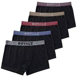 ROYALZ 5 Boxershorts für Herren 'Lifestyle' Männer Unterhosen 5 Pack, Farbe:Set 034 (5er Pack - Mehrfarbig), Größe:S von ROYALZ