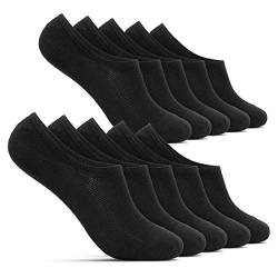 ROYALZ Sneaker Socken für Damen und Herren 10 Paar kurze unsichtbare Füßlinge - bequem modern atmungsaktiv, Größe Socken:35-38, Set:10 Paar/Schwarz von ROYALZ