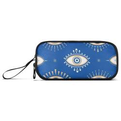 RPLIFE Evil Eye Pattern Pen Pencil and Marker Cases, Zipper Pencil Bag, Medium Pencil Case von RPLIFE